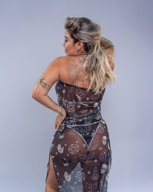 SAIA/VESTIDO TRANSPARENTE