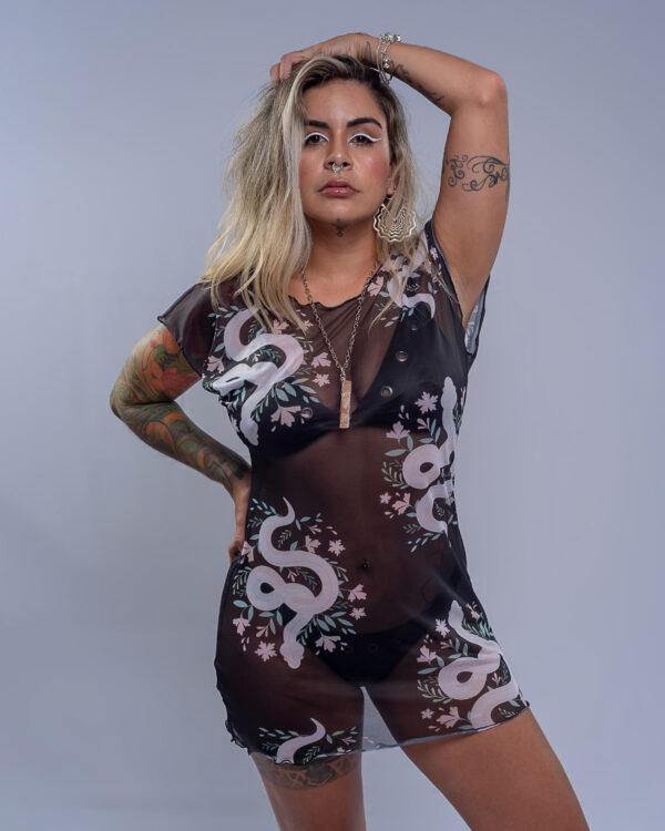 VESTIDO TRANSPARENTE